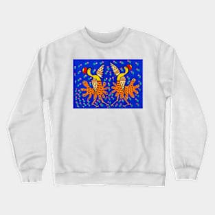 Maria Prymachenko, Ukrainian Dancers, Ukrainian Artist, Ukrainian Folk Art Crewneck Sweatshirt